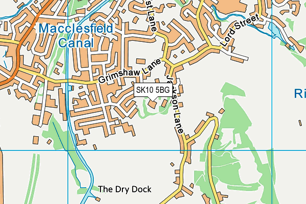 SK10 5BG map - OS VectorMap District (Ordnance Survey)