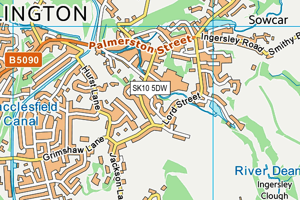 SK10 5DW map - OS VectorMap District (Ordnance Survey) SK10 5DW map - OS VectorMap District (Ordnance Survey)