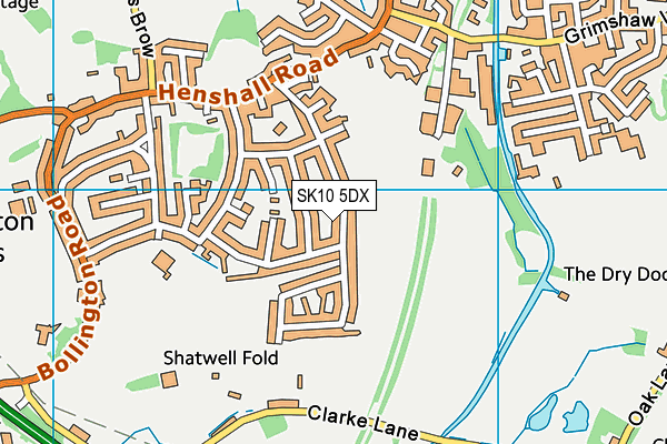SK10 5DX map - OS VectorMap District (Ordnance Survey) SK10 5DX map - OS VectorMap District (Ordnance Survey)
