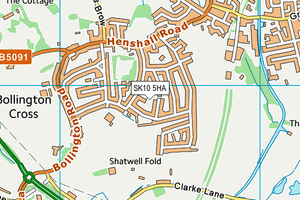 SK10 5HA map - OS VectorMap District (Ordnance Survey) SK10 5HA map - OS VectorMap District (Ordnance Survey)