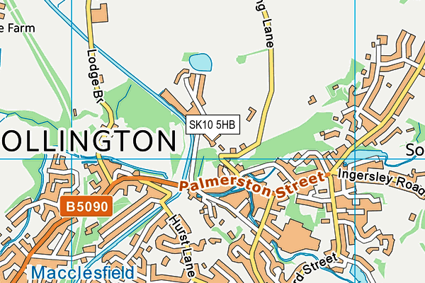 SK10 5HB map - OS VectorMap District (Ordnance Survey)