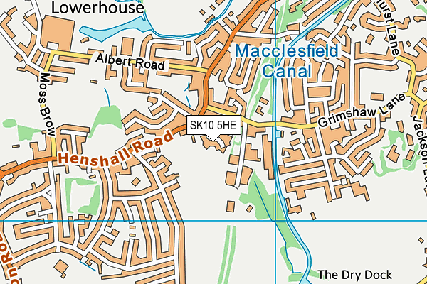 SK10 5HE map - OS VectorMap District (Ordnance Survey) SK10 5HE map - OS VectorMap District (Ordnance Survey)
