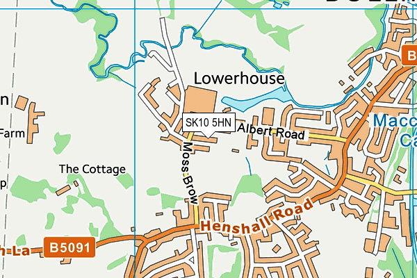 SK10 5HN map - OS VectorMap District (Ordnance Survey)