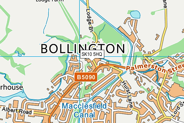 SK10 5HQ map - OS VectorMap District (Ordnance Survey)