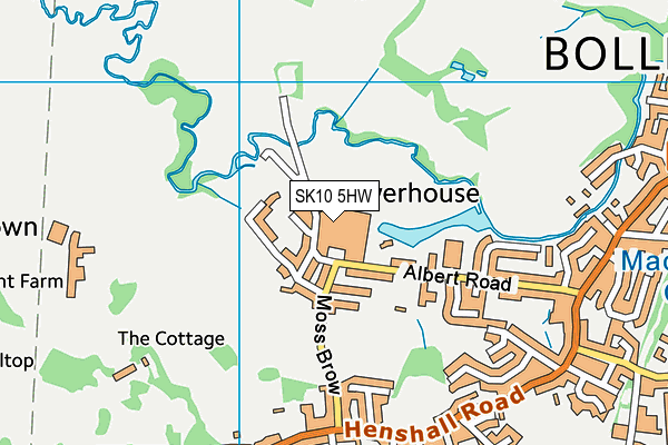 SK10 5HW map - OS VectorMap District (Ordnance Survey) SK10 5HW map - OS VectorMap District (Ordnance Survey)