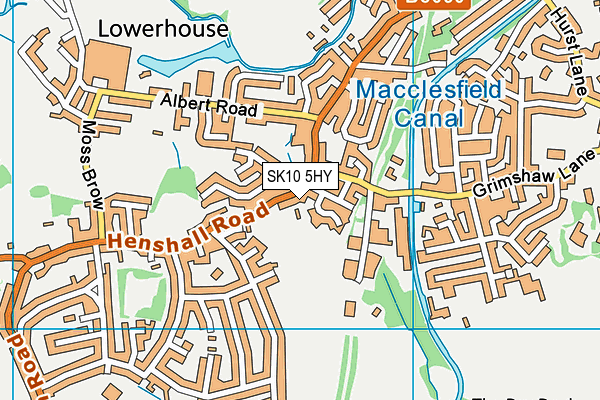 SK10 5HY map - OS VectorMap District (Ordnance Survey)