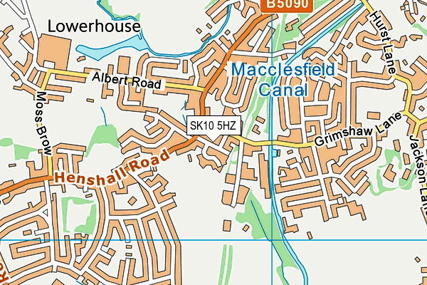 SK10 5HZ map - OS VectorMap District (Ordnance Survey) SK10 5HZ map - OS VectorMap District (Ordnance Survey)