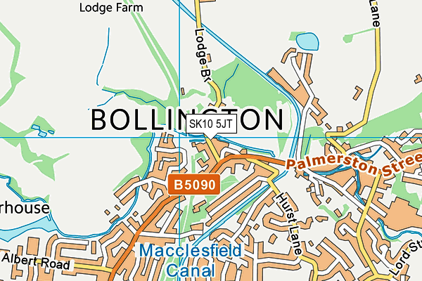 SK10 5JT map - OS VectorMap District (Ordnance Survey)