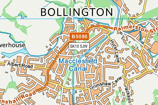 SK10 5JW map - OS VectorMap District (Ordnance Survey) SK10 5JW map - OS VectorMap District (Ordnance Survey)