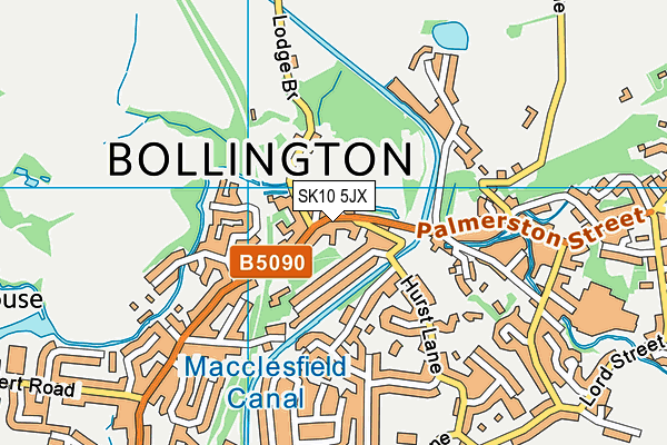 SK10 5JX map - OS VectorMap District (Ordnance Survey) SK10 5JX map - OS VectorMap District (Ordnance Survey)
