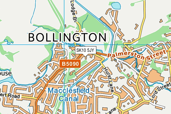 SK10 5JY map - OS VectorMap District (Ordnance Survey)