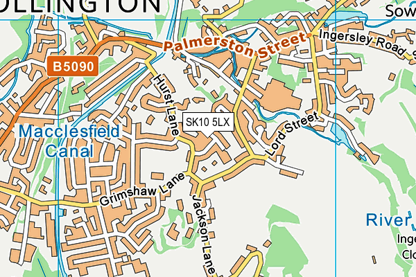 SK10 5LX map - OS VectorMap District (Ordnance Survey) SK10 5LX map - OS VectorMap District (Ordnance Survey)