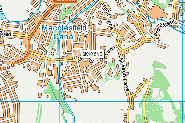 SK10 5ND map - OS VectorMap District (Ordnance Survey)