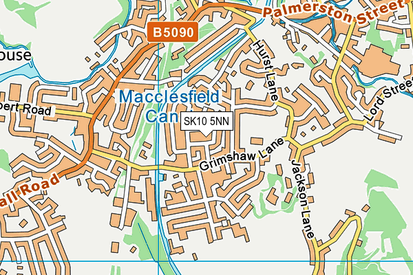 SK10 5NN map - OS VectorMap District (Ordnance Survey)