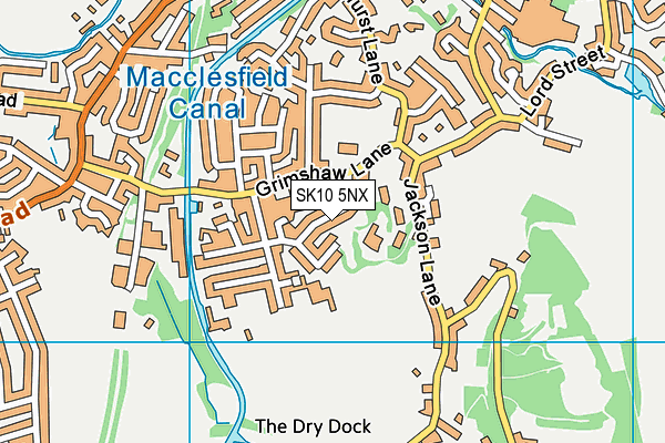 SK10 5NX map - OS VectorMap District (Ordnance Survey) SK10 5NX map - OS VectorMap District (Ordnance Survey)