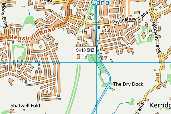 SK10 5NZ map - OS VectorMap District (Ordnance Survey)