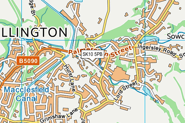 SK10 5PB map - OS VectorMap District (Ordnance Survey) SK10 5PB map - OS VectorMap District (Ordnance Survey)