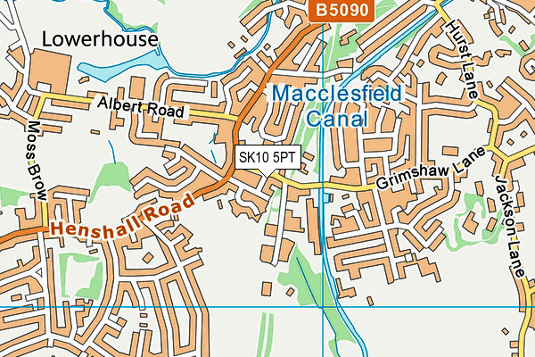 SK10 5PT map - OS VectorMap District (Ordnance Survey) SK10 5PT map - OS VectorMap District (Ordnance Survey)