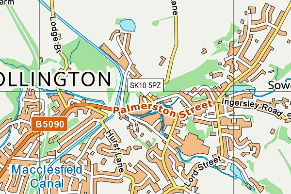 SK10 5PZ map - OS VectorMap District (Ordnance Survey) SK10 5PZ map - OS VectorMap District (Ordnance Survey)