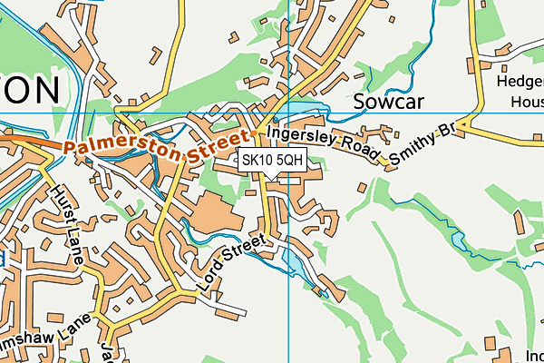 SK10 5QH map - OS VectorMap District (Ordnance Survey)