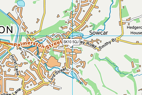 SK10 5QJ map - OS VectorMap District (Ordnance Survey) SK10 5QJ map - OS VectorMap District (Ordnance Survey)