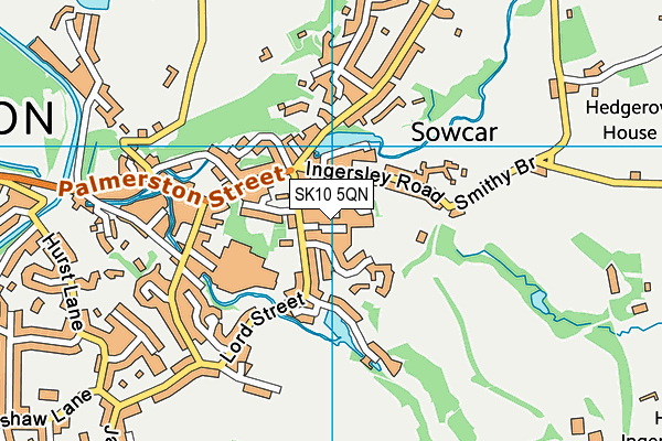 SK10 5QN map - OS VectorMap District (Ordnance Survey)