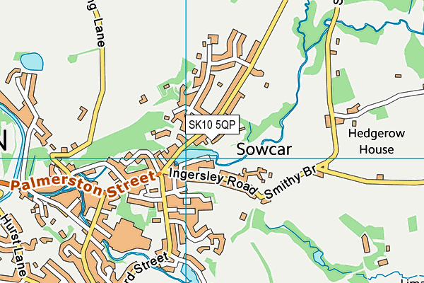 SK10 5QP map - OS VectorMap District (Ordnance Survey)