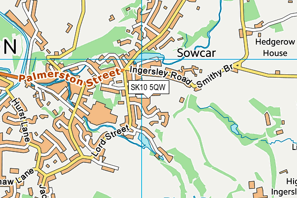 SK10 5QW map - OS VectorMap District (Ordnance Survey) SK10 5QW map - OS VectorMap District (Ordnance Survey)