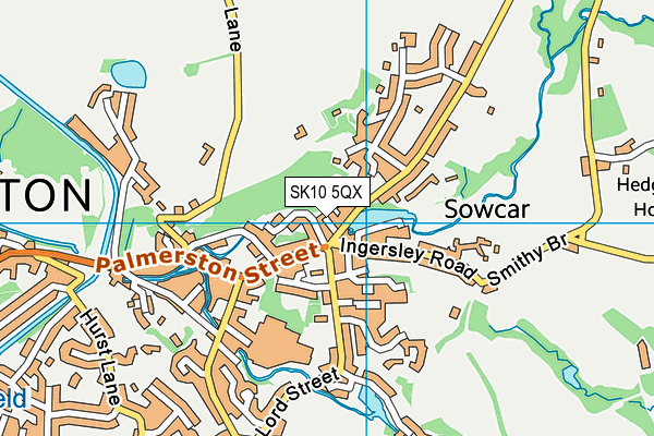 SK10 5QX map - OS VectorMap District (Ordnance Survey) SK10 5QX map - OS VectorMap District (Ordnance Survey)