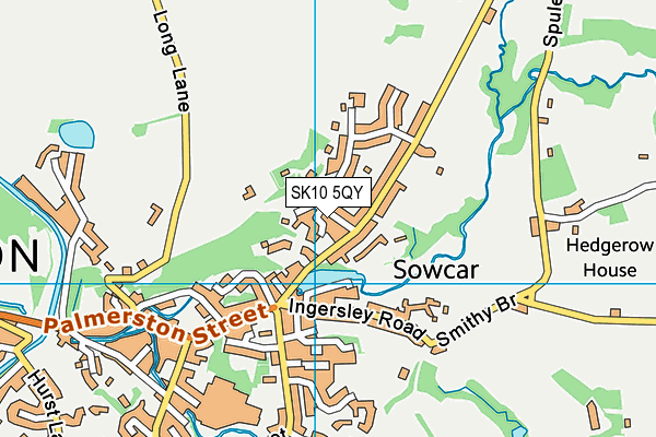 SK10 5QY map - OS VectorMap District (Ordnance Survey) SK10 5QY map - OS VectorMap District (Ordnance Survey)