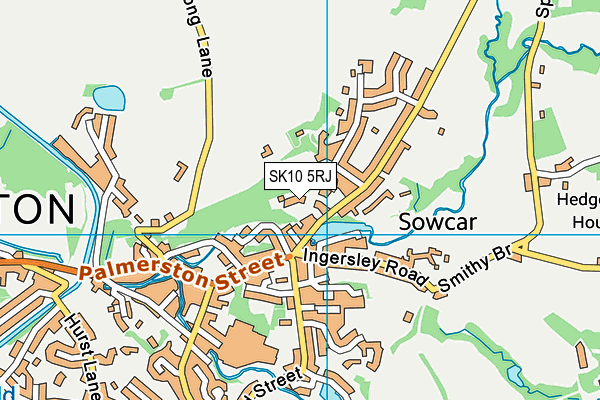 SK10 5RJ map - OS VectorMap District (Ordnance Survey)