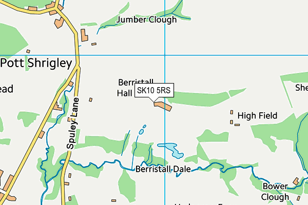 SK10 5RS map - OS VectorMap District (Ordnance Survey)