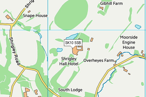 SK10 5SB map - OS VectorMap District (Ordnance Survey) SK10 5SB map - OS VectorMap District (Ordnance Survey)