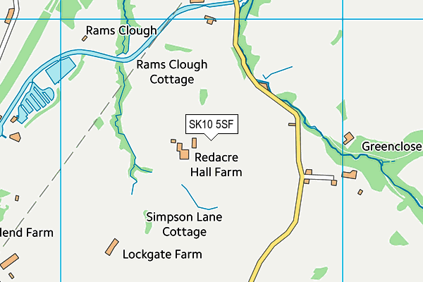 SK10 5SF map - OS VectorMap District (Ordnance Survey)