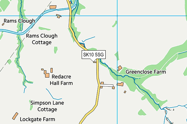 SK10 5SG map - OS VectorMap District (Ordnance Survey)