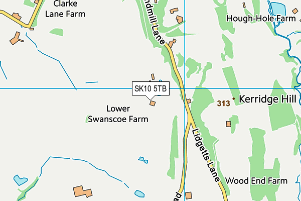 SK10 5TB map - OS VectorMap District (Ordnance Survey)