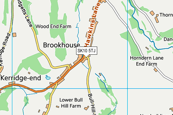SK10 5TJ map - OS VectorMap District (Ordnance Survey)