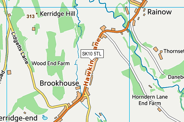 SK10 5TL map - OS VectorMap District (Ordnance Survey)