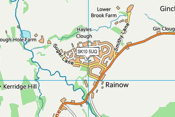 SK10 5UQ map - OS VectorMap District (Ordnance Survey)