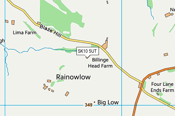SK10 5UT map - OS VectorMap District (Ordnance Survey) SK10 5UT map - OS VectorMap District (Ordnance Survey)