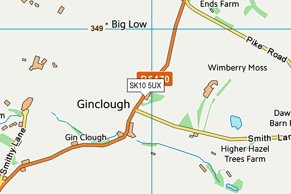 SK10 5UX map - OS VectorMap District (Ordnance Survey) SK10 5UX map - OS VectorMap District (Ordnance Survey)