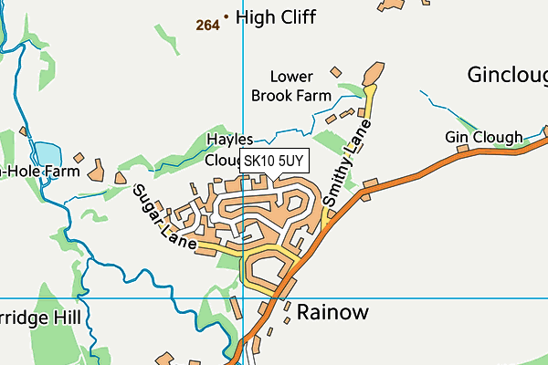 SK10 5UY map - OS VectorMap District (Ordnance Survey) SK10 5UY map - OS VectorMap District (Ordnance Survey)