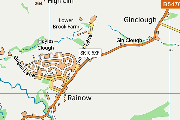 SK10 5XF map - OS VectorMap District (Ordnance Survey) SK10 5XF map - OS VectorMap District (Ordnance Survey)