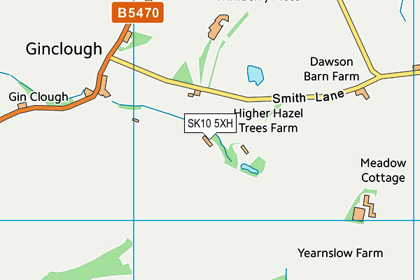 SK10 5XH map - OS VectorMap District (Ordnance Survey)