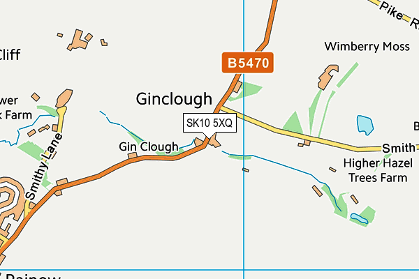 SK10 5XQ map - OS VectorMap District (Ordnance Survey)