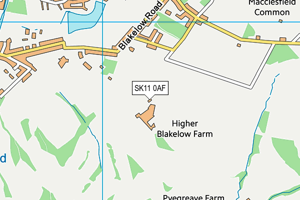 SK11 0AF map - OS VectorMap District (Ordnance Survey) SK11 0AF map - OS VectorMap District (Ordnance Survey)
