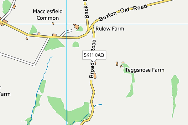 SK11 0AQ map - OS VectorMap District (Ordnance Survey)