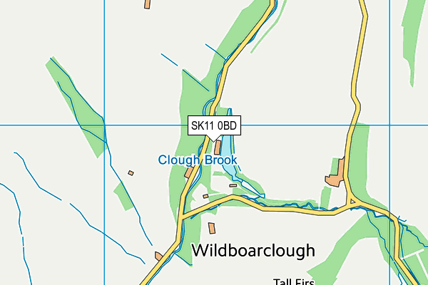 SK11 0BD map - OS VectorMap District (Ordnance Survey) SK11 0BD map - OS VectorMap District (Ordnance Survey)