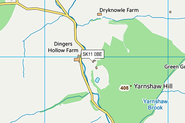 SK11 0BE map - OS VectorMap District (Ordnance Survey) SK11 0BE map - OS VectorMap District (Ordnance Survey)