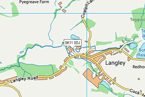 SK11 0DJ map - OS VectorMap District (Ordnance Survey)